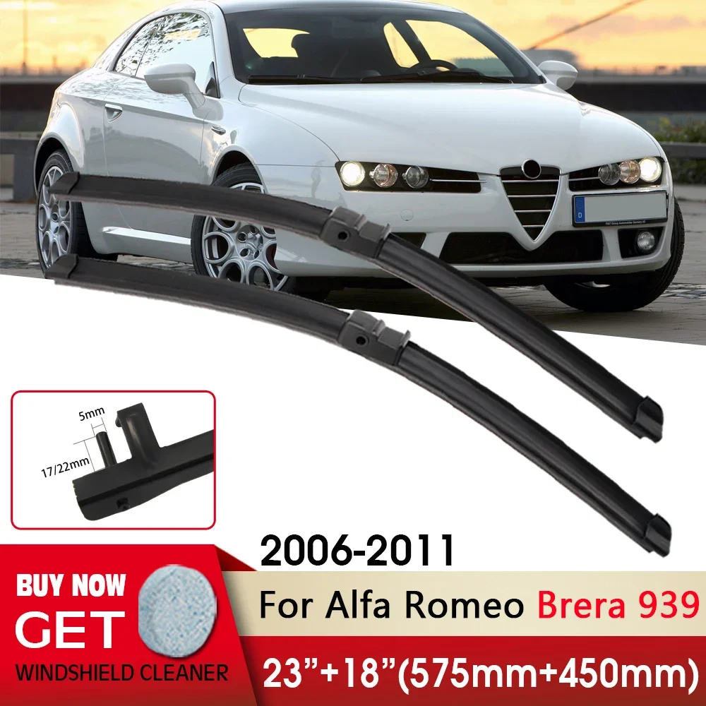Car Wiper Front Wiper Blade 23"+18" For Alfa Romeo Brera 939 2006-2011 Fit Side Pin Arm Windshield Windscreen Front Window
Car Wiper Front Wiper Blade 23"+18" For Alfa Romeo Brera 939 2006-2011 Fit Side Pin Arm Windshield Windscreen Front Window