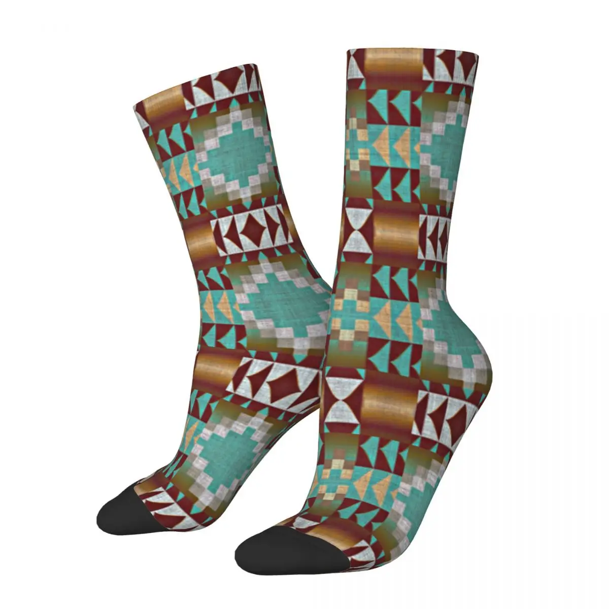 Fashion Men's Socks Casual Taupe Brown Turquoise Blue Tribal Sock Antique Sport Women Socks Spring Summer Autumn Winter
Fashion Men's Socks Casual Taupe Brown Turquoise Blue Tribal Sock Antique Sport Women Socks Spring Summer Autumn Winter
