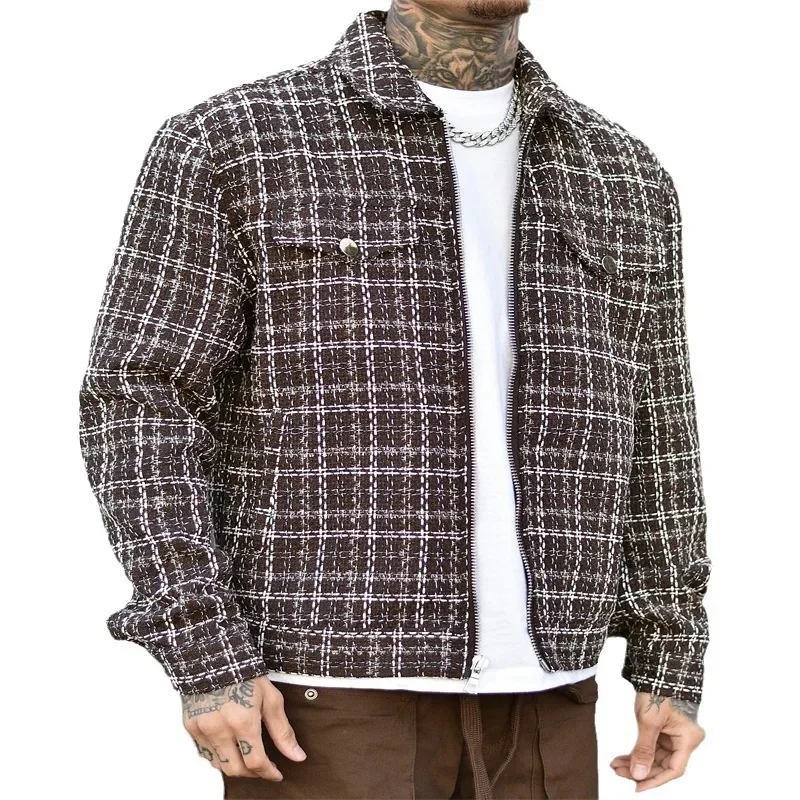 New Mens Outwear Casual Flip Collar Zipper Fragrance Style Male Jacket Fashion Coat Streetwear Ropa De Hombre
New Mens Outwear Casual Flip Collar Zipper Fragrance Style Male Jacket Fashion Coat Streetwear Ropa De Hombre