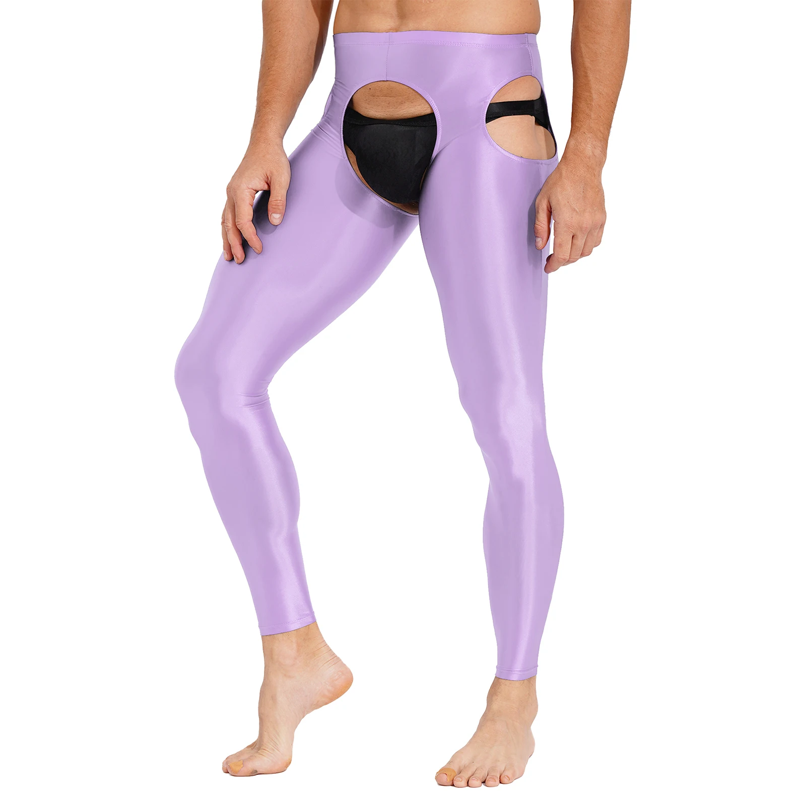 Mens Lingerie Skinny Pants Underwear Nightwear Hollow Out Stretchy Crotchless Leggings Glossy Elastic Waistband Underpants
Mens Lingerie Skinny Pants Underwear Nightwear Hollow Out Stretchy Crotchless Leggings Glossy Elastic Waistband Underpants