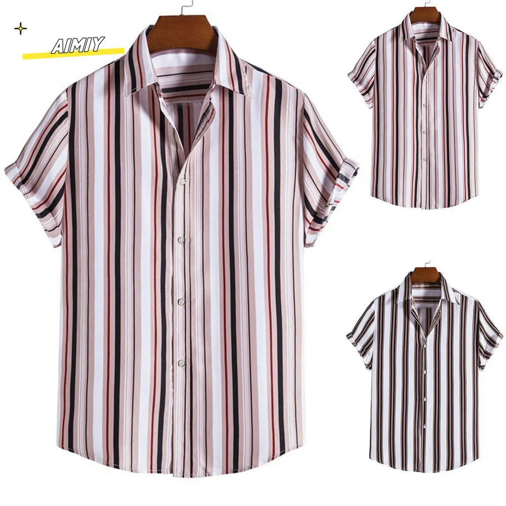 Hawaiian Shirts For Men 3d Stripe Print High-Quality Men'S Clothing Loose Oversized Shirts And Blooms Summer Casual Short Sleeve
Hawaiian Shirts For Men 3d Stripe Print High-Quality Men'S Clothing Loose Oversized Shirts And Blooms Summer Casual Short Sleeve