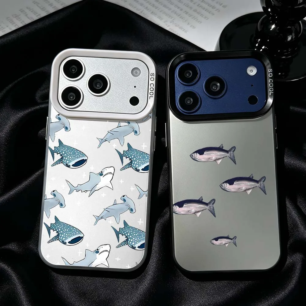 Shark Fish Pattern For iPhone 17 Air 16 15 14 13 12 Mini 11 Pro Max Plus Shockproof Plating Matte Cover Phone Case
Shark Fish Pattern For iPhone 17 Air 16 15 14 13 12 Mini 11 Pro Max Plus Shockproof Plating Matte Cover Phone Case