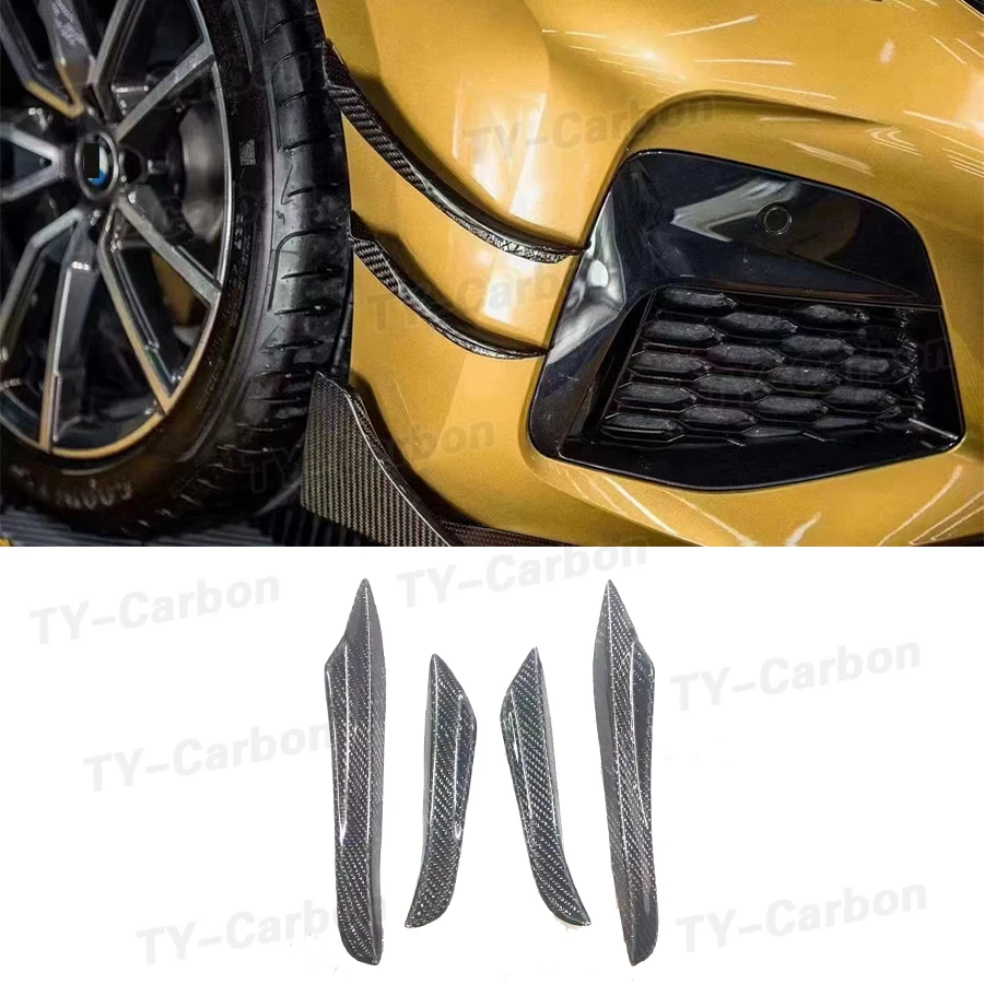 For BMW G20 G21 M SPORT Carbon Fiber Front Bumper Lip Fins Fender Canards Trims Splitters 4pcs 2020-2022
For BMW G20 G21 M SPORT Carbon Fiber Front Bumper Lip Fins Fender Canards Trims Splitters 4pcs 2020-2022
