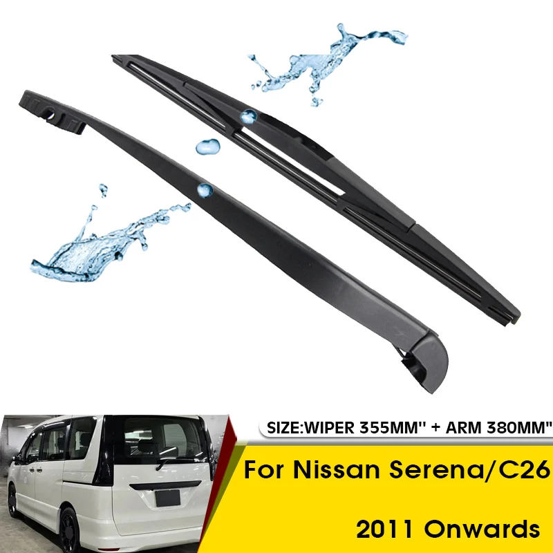 Car Wiper Blade For Nissan Serena/C26 2011 Onwards Rear Back Windshield Windscreen Rear Wiper 355mm+Arm 380mm Car Accessories
Car Wiper Blade For Nissan Serena/C26 2011 Onwards Rear Back Windshield Windscreen Rear Wiper 355mm+Arm 380mm Car Accessories
