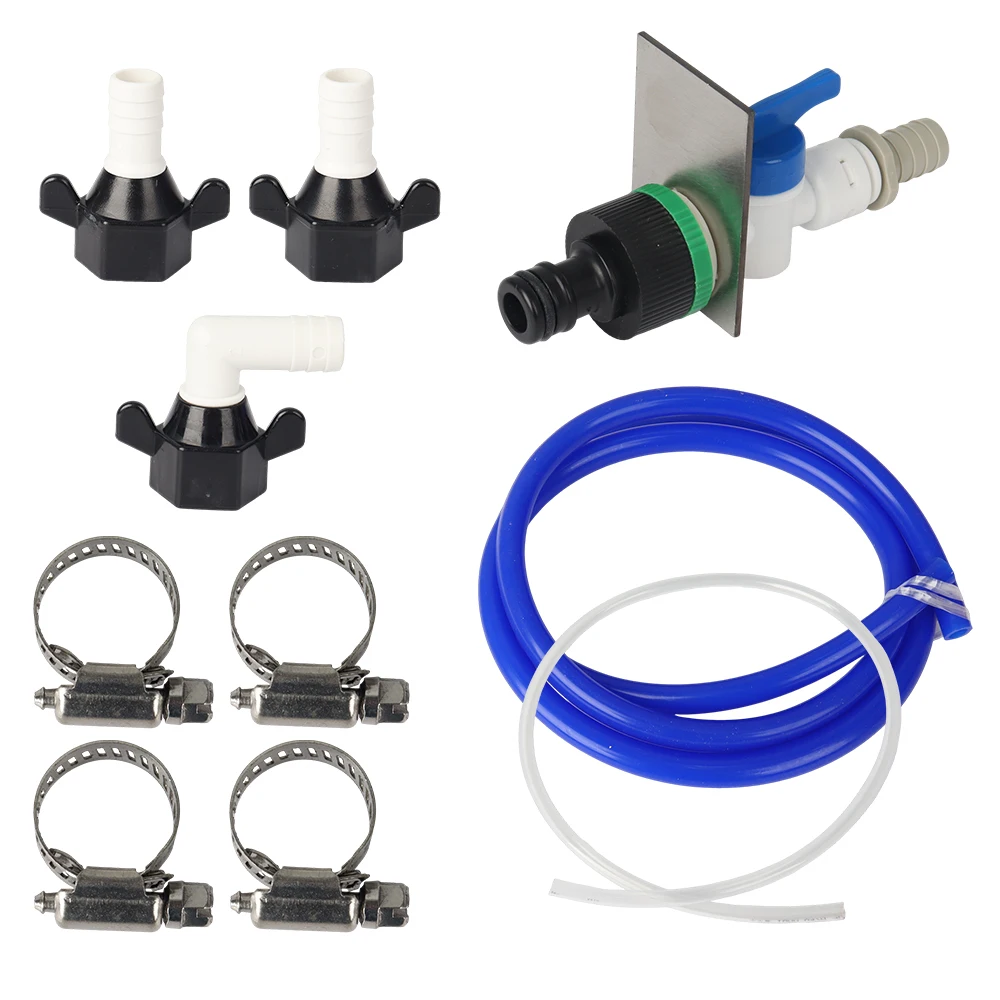 Caravan RV Water Tank Drain & Fill Set-Complete Fresh Water Drain Valve Kit With Hose, Clamps, And Quick Connect Fittings For RV
Caravan RV Water Tank Drain & Fill Set-Complete Fresh Water Drain Valve Kit With Hose, Clamps, And Quick Connect Fittings For RV