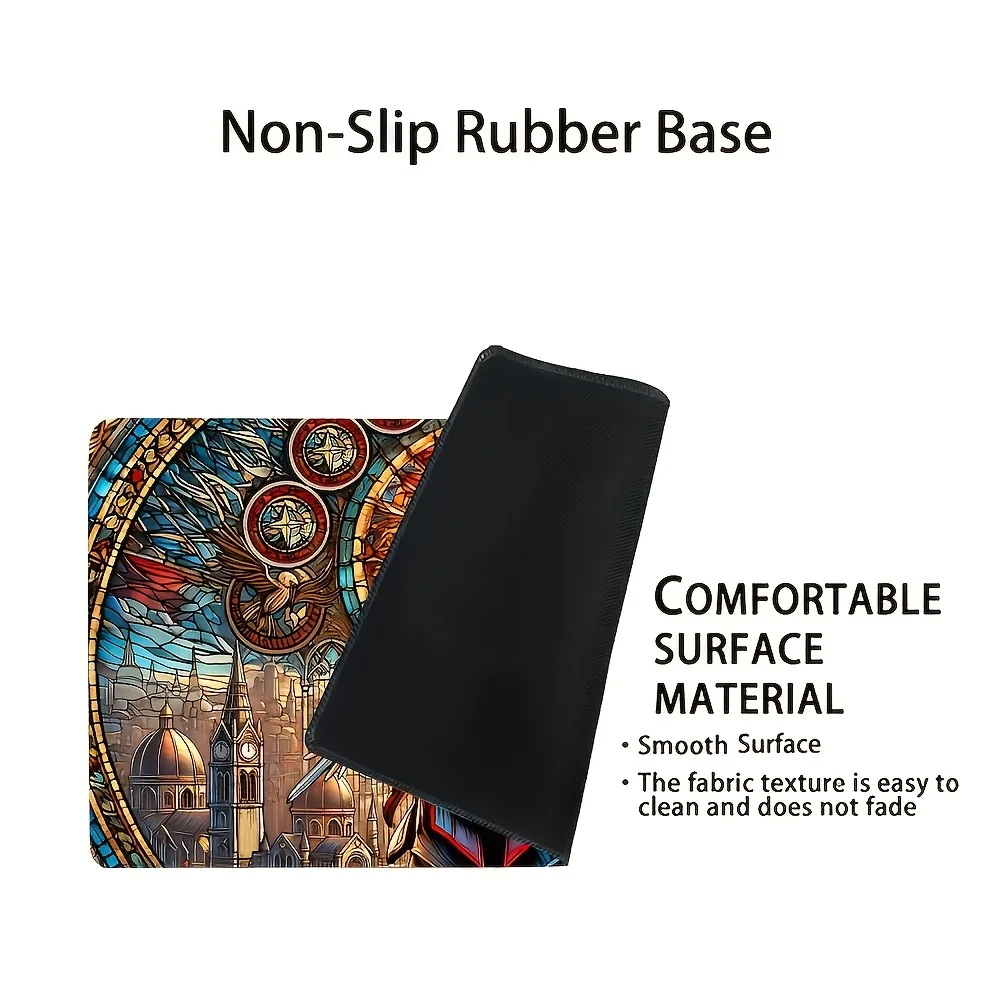 Painted glass assassin-themed Playmat for collectible card game MTG table mat rubber gaming mouse pad 24x14 in TCG player mats
Painted glass assassin-themed Playmat for collectible card game MTG table mat rubber gaming mouse pad 24x14 in TCG player mats