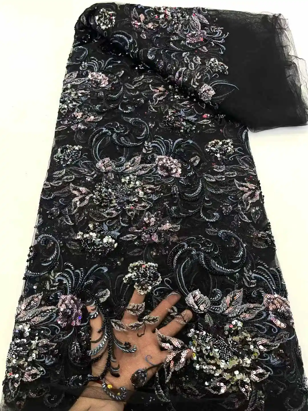 African Lace Fabric 5 Yards Latest Nigerian Laces Fabric High Quality Embroidered Net Fabric Mesh Lace 2025 French Sequins Lace
African Lace Fabric 5 Yards Latest Nigerian Laces Fabric High Quality Embroidered Net Fabric Mesh Lace 2025 French Sequins Lace