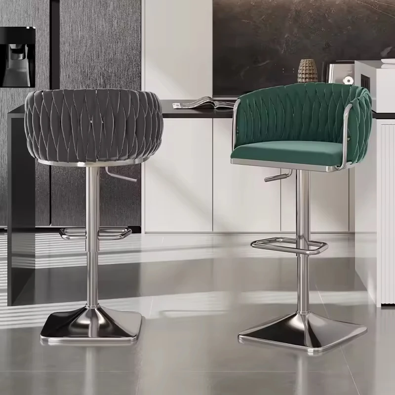 -*-Adjustable Height Metal Base Comfortable Armrest Multicolor For Home Bar Commercial Space Bar Stool
-*-Adjustable Height Metal Base Comfortable Armrest Multicolor For Home Bar Commercial Space Bar Stool