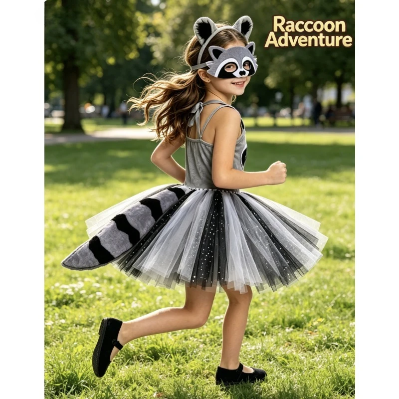 Kids Raccoon Dress Outfit Children Performance Costume Kindergarten Storytelling Carnival Fancy Dress Toddler Party Photo Wear
Kids Raccoon Dress Outfit Children Performance Costume Kindergarten Storytelling Carnival Fancy Dress Toddler Party Photo Wear