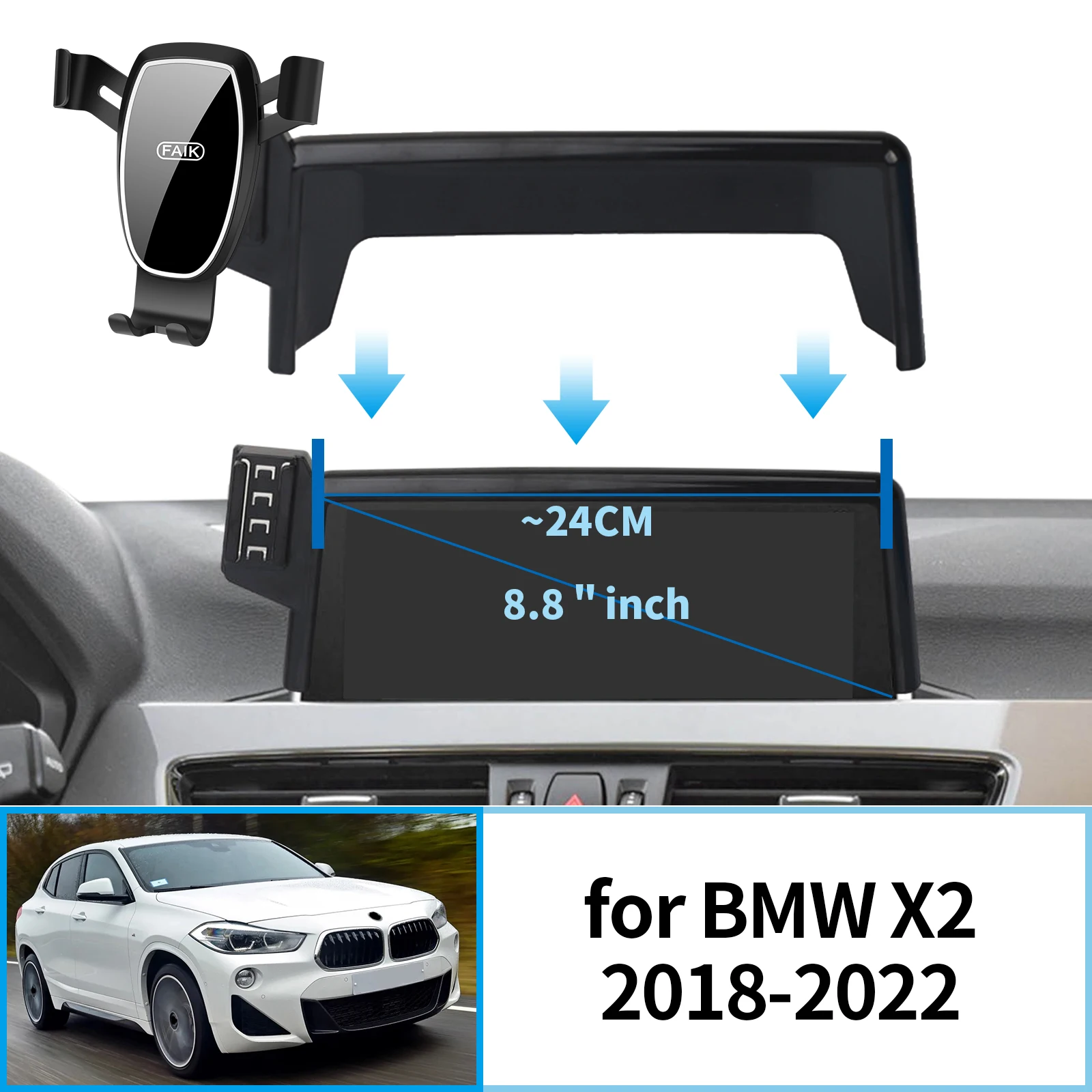 for BMW X2 2018~2022 F39 (8.8in) GPS Bracket Navigation Stand Auto Accessories
for BMW X2 2018~2022 F39 (8.8in) GPS Bracket Navigation Stand Auto Accessories