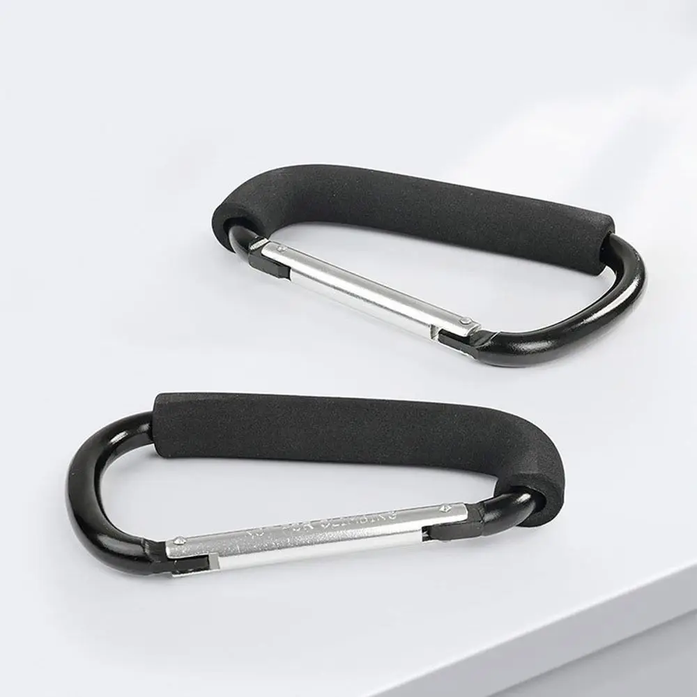 2Pcs Multifunction Baby Stroller Hook D-Ring Aluminum Alloy Shopping Bag Clip Hooks Sponge Handle Soft Grip
2Pcs Multifunction Baby Stroller Hook D-Ring Aluminum Alloy Shopping Bag Clip Hooks Sponge Handle Soft Grip