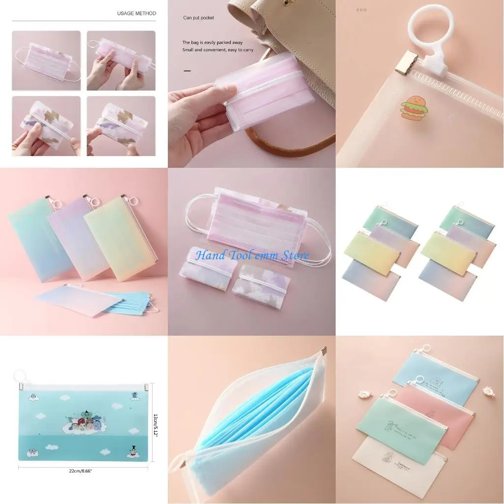 H37F 8Pcs Reusable Face Cover Case Multipurpose Cosmetics Keeper Holder Plastic Zipper Folder Stationery File
H37F 8Pcs Reusable Face Cover Case Multipurpose Cosmetics Keeper Holder Plastic Zipper Folder Stationery File
