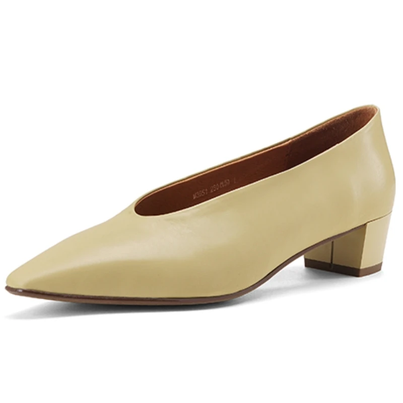 Fashion Block High Heels Women Pumps Shoes 2026 New Genuine Leather Party Summer Pointed Toe Dress Wedding Shoes Brand Quality
Fashion Block High Heels Women Pumps Shoes 2026 New Genuine Leather Party Summer Pointed Toe Dress Wedding Shoes Brand Quality