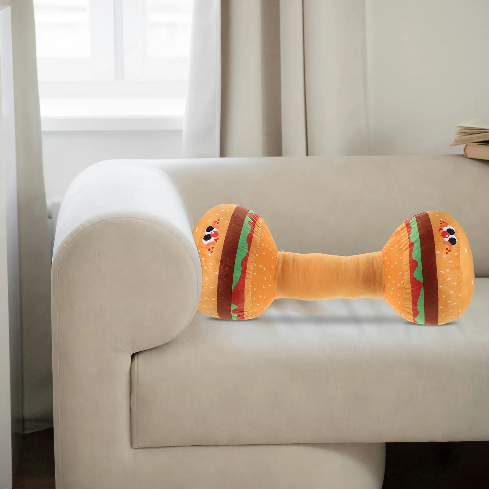 Подушка в форме бургера - мягкая и удобная декоративная подушка для детской комнаты - реалистичный дизайн в виде еды для дивана, кровати, для использования в помещении
Подушка в форме бургера - мягкая и удобная декоративная подушка для детской комнаты - реалистичный дизайн в виде еды для дивана, кровати, для использования в помещении