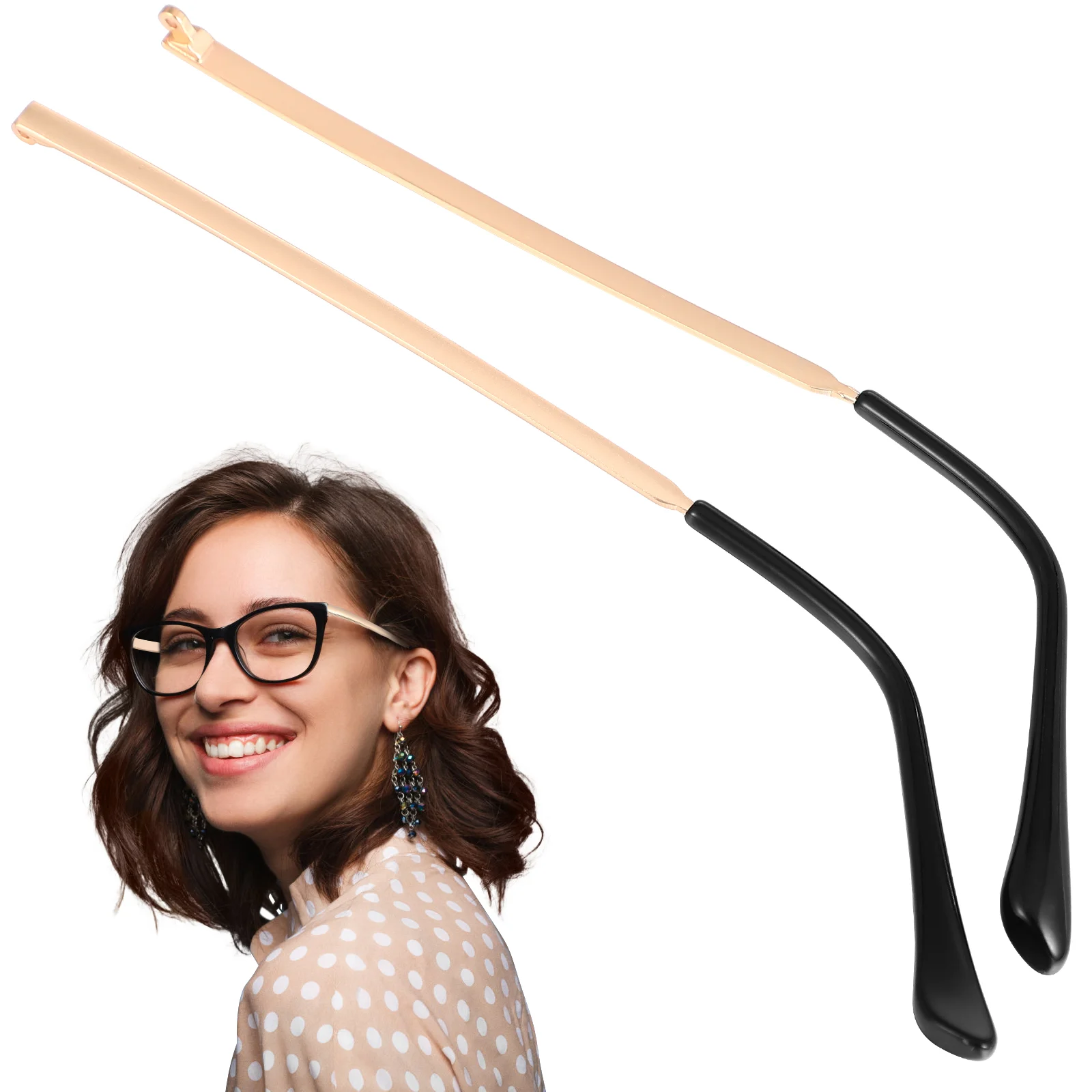 Spectacle Legs Sunglasses Arms Eyeglasses Replacement Parts Eyewear Temple 14X3CM Metal Golden and Women
Spectacle Legs Sunglasses Arms Eyeglasses Replacement Parts Eyewear Temple 14X3CM Metal Golden and Women