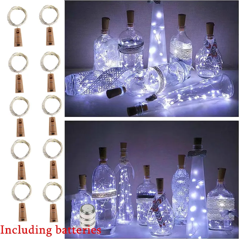 Battery Power LED Wine Bottle Cork Light Fairy String 5/10Pcs Bottle Light Christmas Garland Bar Wedding Xmas Party Decoration
Battery Power LED Wine Bottle Cork Light Fairy String 5/10Pcs Bottle Light Christmas Garland Bar Wedding Xmas Party Decoration