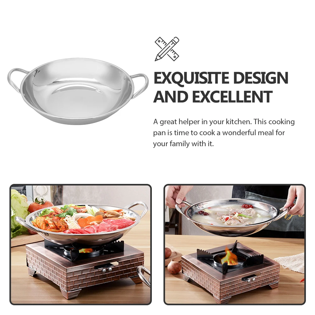 Large Capacity Stainless Steel Hot Pot Double Handle Cooking Pan Seafood Kitchen Home High Heat Resistant Easy Clean Camp
Large Capacity Stainless Steel Hot Pot Double Handle Cooking Pan Seafood Kitchen Home High Heat Resistant Easy Clean Camp