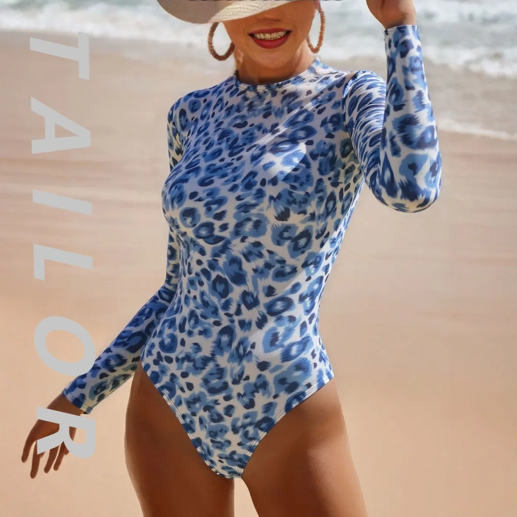 One-piece swimsuit long-sleeved sunscreen bikini leopard print surf suit swimsuit 2025 new
One-piece swimsuit long-sleeved sunscreen bikini leopard print surf suit swimsuit 2025 new