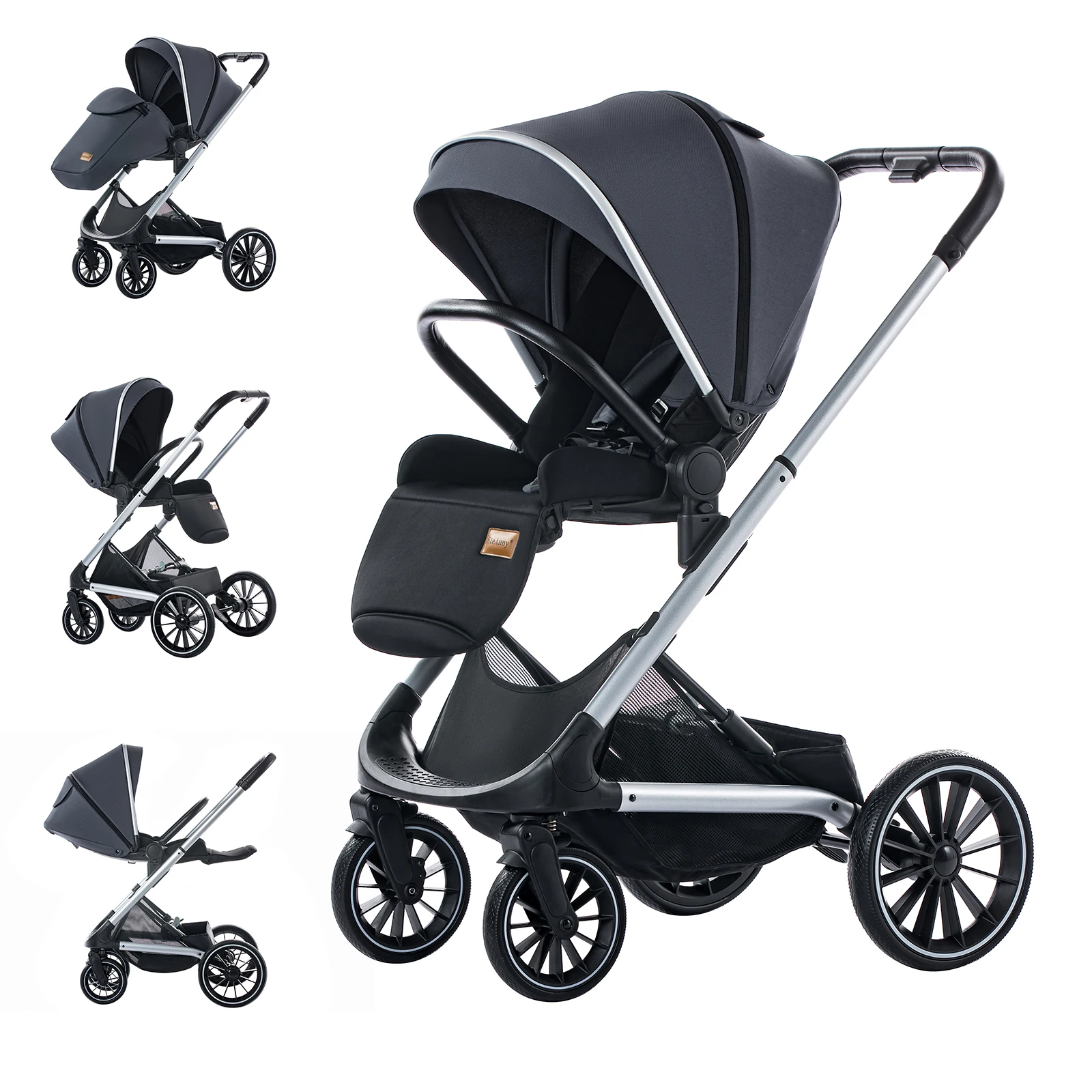 Compact Standard Stroller,Reversible Seat,High Rise Pram,Carrie to 40lbs,Unisex Baby Carriage to Toddler Infant
Compact Standard Stroller,Reversible Seat,High Rise Pram,Carrie to 40lbs,Unisex Baby Carriage to Toddler Infant