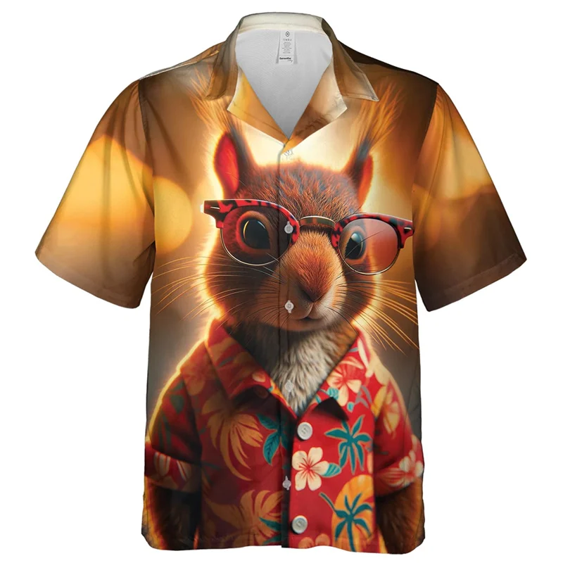 Cute Squirrel Graphic Beach Shirts For Men Clothes Casual Cartoon Animal Hawaiian Shirt Blouses Men's Short Sleeve Aloha Shirt
Cute Squirrel Graphic Beach Shirts For Men Clothes Casual Cartoon Animal Hawaiian Shirt Blouses Men's Short Sleeve Aloha Shirt