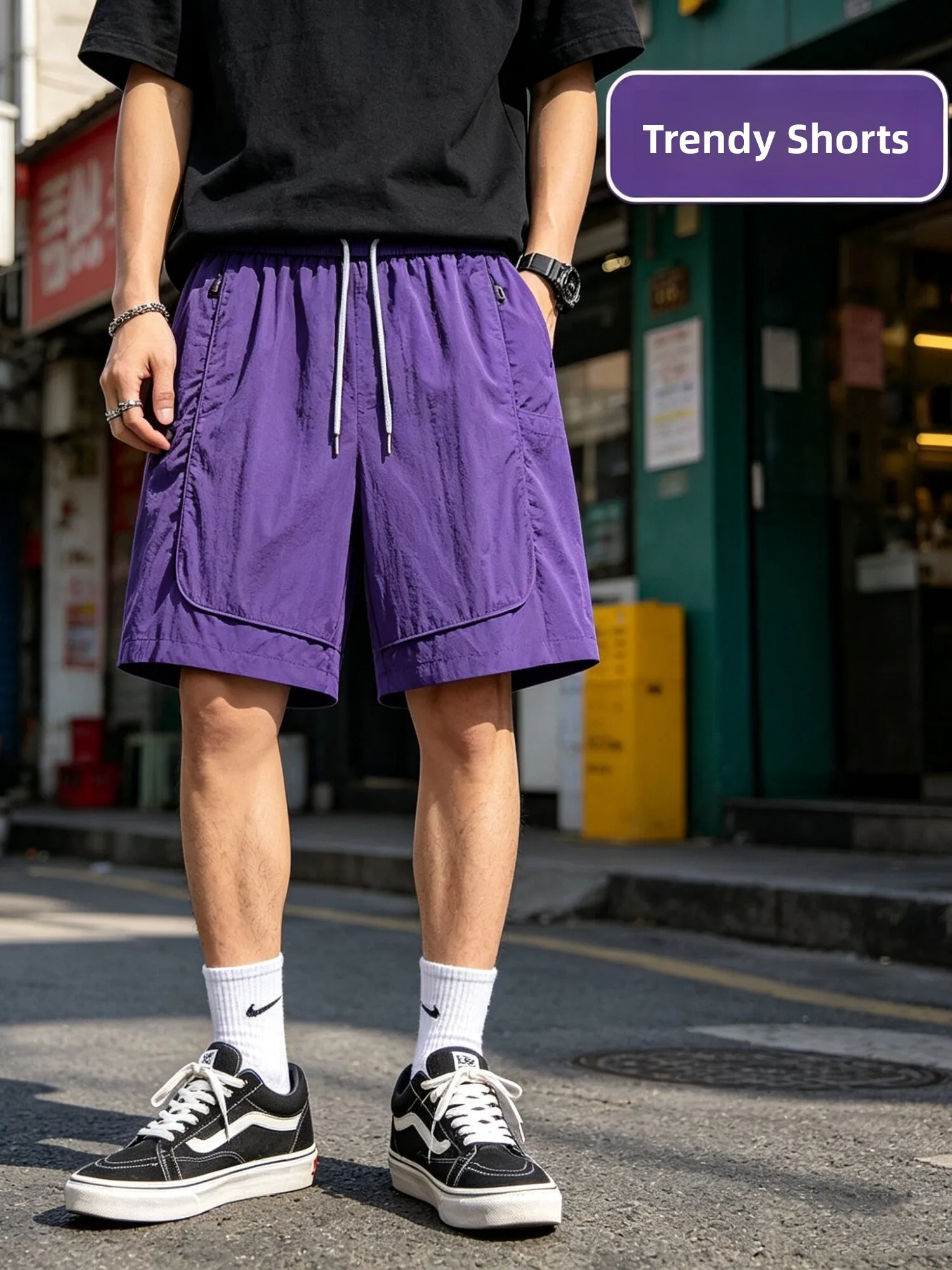 Outdoor Functionality Men's Short Shorts Ultra-Thin Breathable Elastic Waist Loose Fit Summer Casual Sporty Couple Style
Outdoor Functionality Men's Short Shorts Ultra-Thin Breathable Elastic Waist Loose Fit Summer Casual Sporty Couple Style