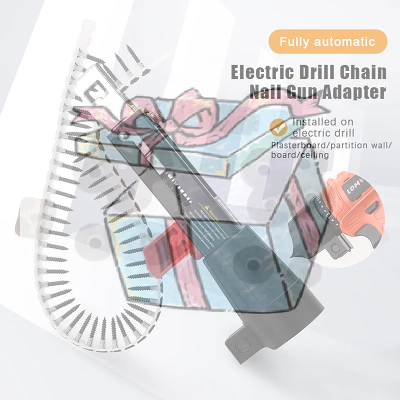 【CCA】Автоматический адаптер для шуруповерта/гвоздезабивателя для электрической дрели, приспособление для автоматической подачи шурупов при работе с деревом, насадка для электроинструмента
【CCA】Автоматический адаптер для шуруповерта/гвоздезабивателя для электрической дрели, приспособление для автоматической подачи шурупов при работе с деревом, насадка для электроинструмента