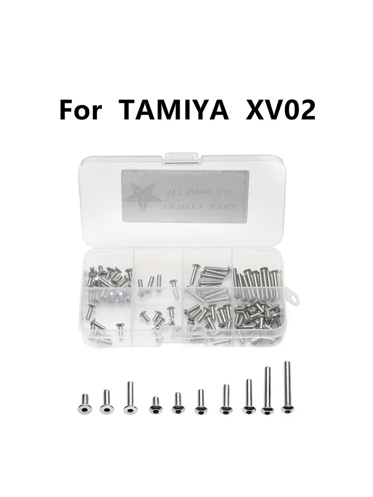 KD RC TAMIYA XV02 Набор винтов из нержавеющей стали M3 с шестигранной головкой и плоской круглой головкой для радиоуправляемого автомобиля 1/10 TAMIYA XV-02
KD RC TAMIYA XV02 Набор винтов из нержавеющей стали M3 с шестигранной головкой и плоской круглой головкой для радиоуправляемого автомобиля 1/10 TAMIYA XV-02