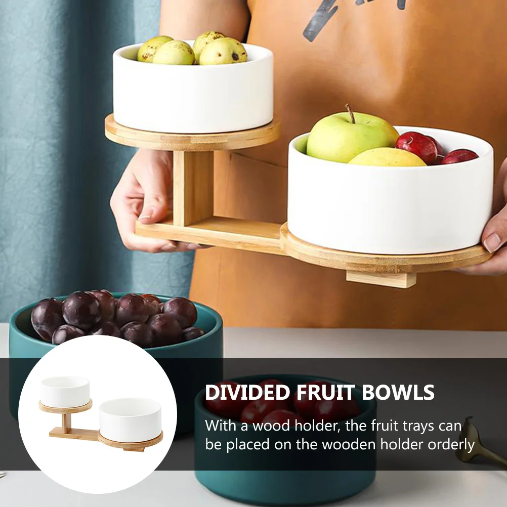 Ceramic Fruit Snack Serving Bowls with Wood Holder Kitchen Organizer Food Container Housewarming Gifts Various Snacks
Ceramic Fruit Snack Serving Bowls with Wood Holder Kitchen Organizer Food Container Housewarming Gifts Various Snacks