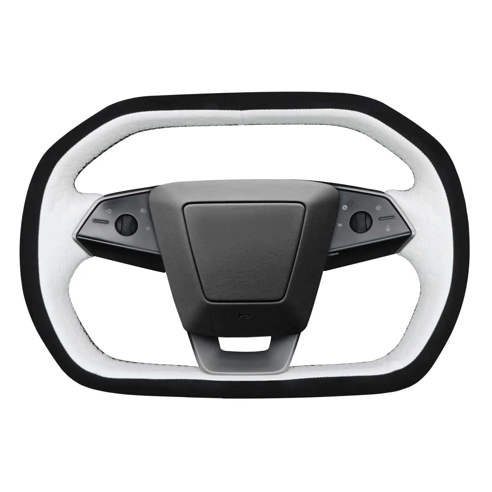 White Hexagonal Stitched Leather Steering Wheel Cover For Cybertruck 2023-2025 Interior Upgrade
White Hexagonal Stitched Leather Steering Wheel Cover For Cybertruck 2023-2025 Interior Upgrade