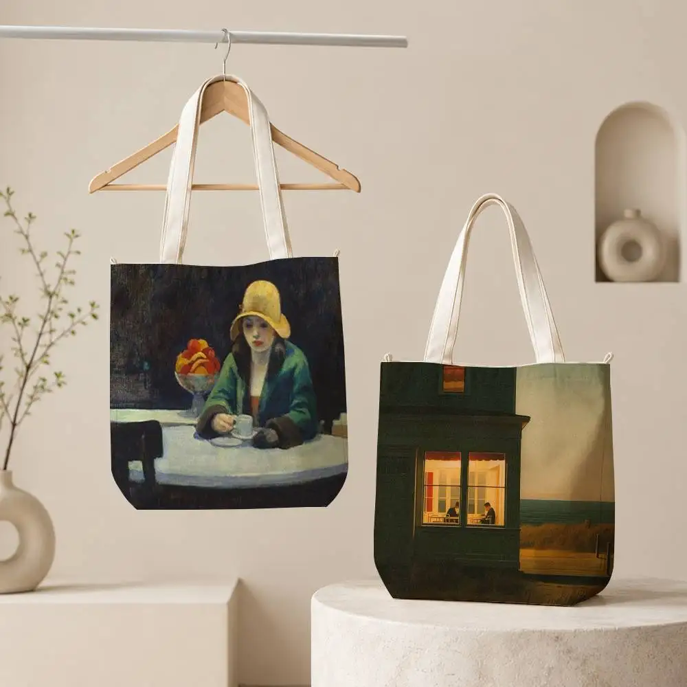 E-edward H-hopper Art Tote Bag for Women Reusable Shopping Tote Bag Zippered Inspirational Scripture Shoulder Bags Print
E-edward H-hopper Art Tote Bag for Women Reusable Shopping Tote Bag Zippered Inspirational Scripture Shoulder Bags Print