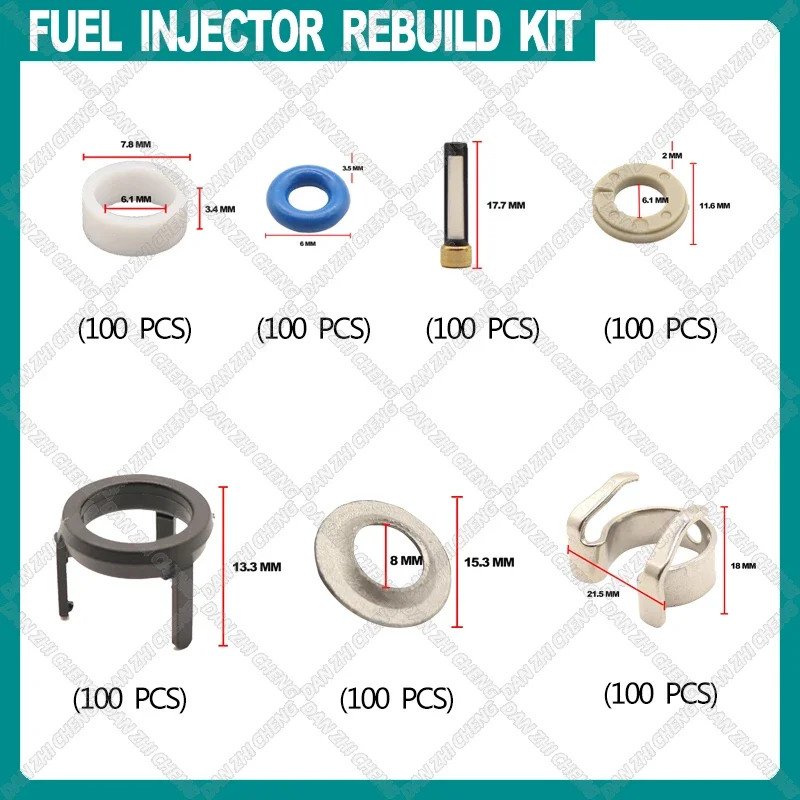100 комплектов EA888 Ремкомплект уплотнительного кольца топливной форсунки для VW Golf Jetta Passat Audi A4 Q5 TT 1.8T/2.0T 06H998907A 06J998907B 
100 комплектов EA888 Ремкомплект уплотнительного кольца топливной форсунки для VW Golf Jetta Passat Audi A4 Q5 TT 1.8T/2.0T 06H998907A 06J998907B