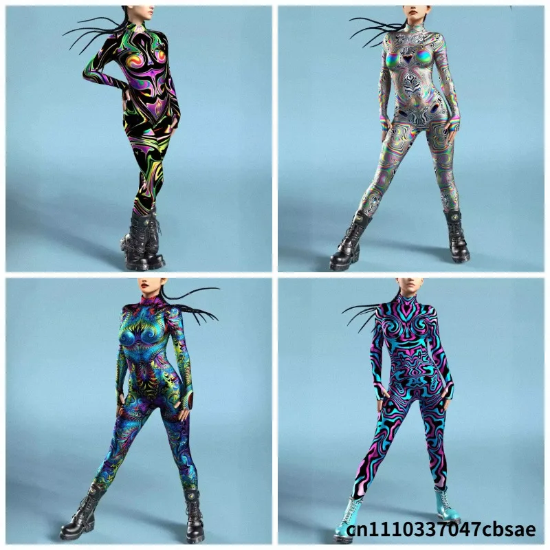 Multicolour Printing Holiday Party Women Rainbow Sexy Skinny Jumpsuit Wear Onesie Cosplay Costume Elastic Bodysuits Rompers
Multicolour Printing Holiday Party Women Rainbow Sexy Skinny Jumpsuit Wear Onesie Cosplay Costume Elastic Bodysuits Rompers