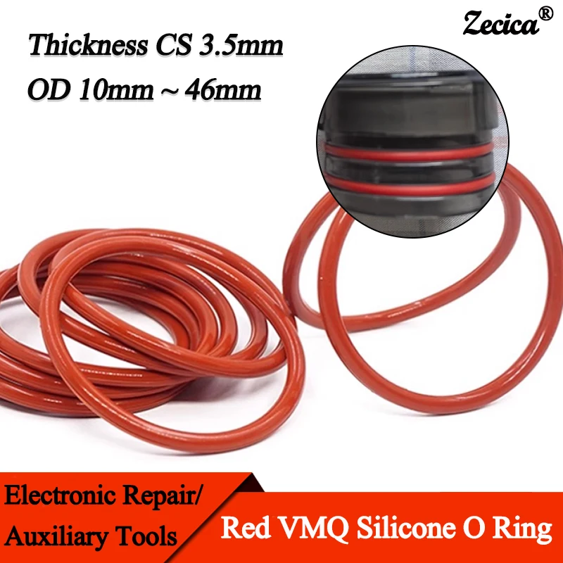 10/50pcs Red CS 3.5mm OD 10mm ~ 46mm Food Grade VMQ O Ring Silicone Rubber Insulation Sealing Waterproof Washer Cooker Gaskets
10/50pcs Red CS 3.5mm OD 10mm ~ 46mm Food Grade VMQ O Ring Silicone Rubber Insulation Sealing Waterproof Washer Cooker Gaskets