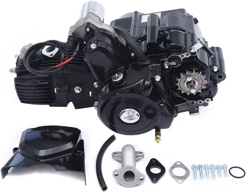 125CC ATV GO Kart Engine Motor Replacement Kit, 4-Stroke/Air Cooled Semi Auto Transmission W/Reverse Engine, Electric Start Engi
125CC ATV GO Kart Engine Motor Replacement Kit, 4-Stroke/Air Cooled Semi Auto Transmission W/Reverse Engine, Electric Start Engi
