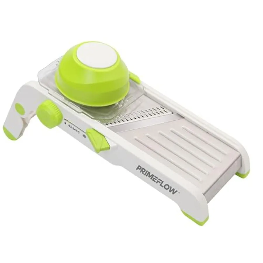 Mandoline Slicer for Kitchen — Adjustable Stainless Steel Vegetable Slicer with Safety Guard 6 Thickness Settings Julienne Slic
Mandoline Slicer for Kitchen — Adjustable Stainless Steel Vegetable Slicer with Safety Guard 6 Thickness Settings Julienne Slic