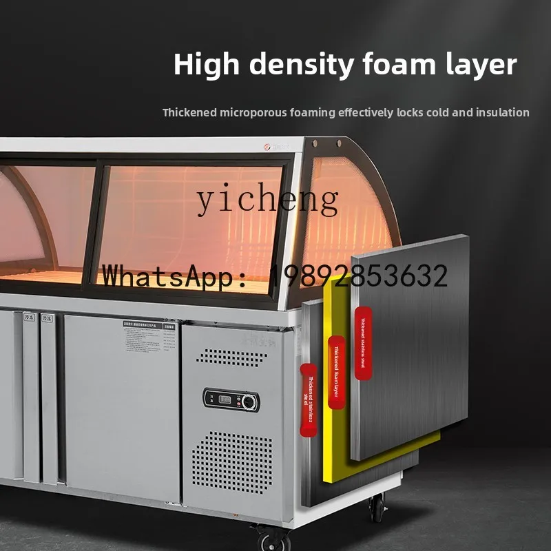 commercial cooked food cabinet fresh-keeping refrigerated and frozen double temperature ordering cabinet display cabinet arc
commercial cooked food cabinet fresh-keeping refrigerated and frozen double temperature ordering cabinet display cabinet arc
