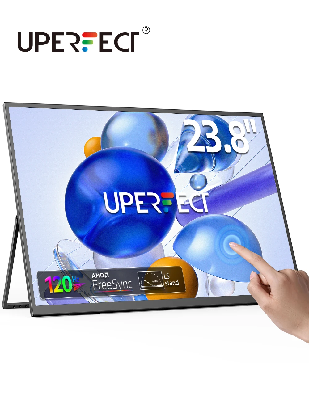 Портативный сенсорный монитор UPERFECT 23,8 дюйма с частотой обновления 120 Гц, большой внешний игровой экран USB-C HDMI, встроенная подставка, динамики для ноутбука, ПК, Mac, телефона, дисплей HDR IPS
Портативный сенсорный монитор UPERFECT 23,8 дюйма с частотой обновления 120 Гц, большой внешний игровой экран USB-C HDMI, встроенная подставка, динамики для ноутбука, ПК, Mac, телефона, дисплей HDR IPS