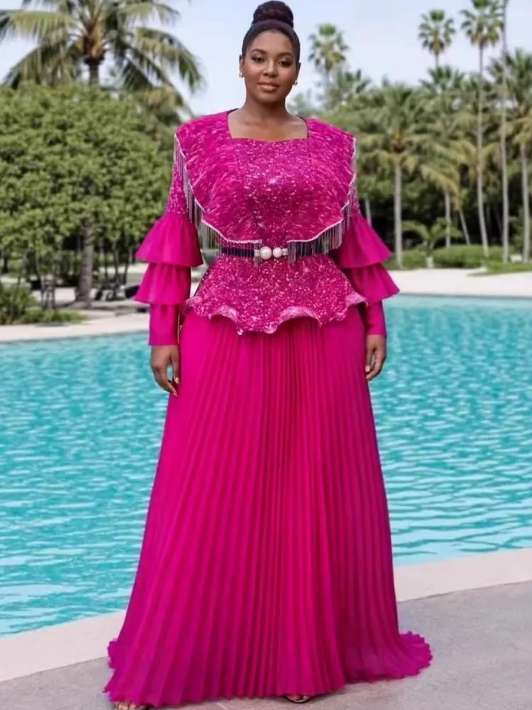 2 Piece Sets African Dresses For Women Elegant Long Sleeve Dashiki Maxi Dress Ladies Traditional African Clothing Fairy Dreaes
2 Piece Sets African Dresses For Women Elegant Long Sleeve Dashiki Maxi Dress Ladies Traditional African Clothing Fairy Dreaes