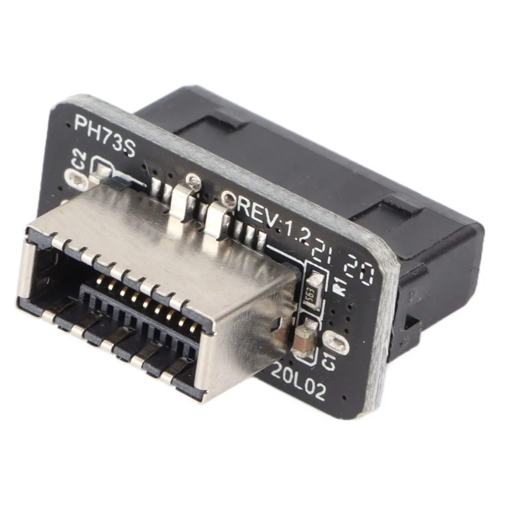 Universal 19P/20P USB3.0 Adapter Stable Signal Vertical Socket Front Panel Adapter USB Converter PC Assembly