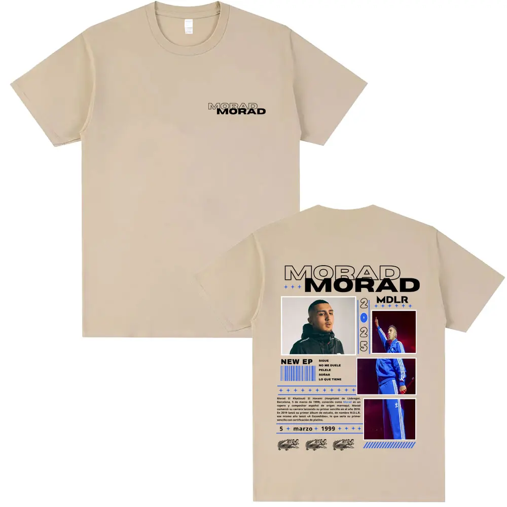 Rapper Morad M.D.L.R 2025 T Shirts Summer Men Women Hip Hop Fashion Vintage Tshirt Men's 100% Cotton Oversized Short Sleeve Tees
Rapper Morad M.D.L.R 2025 T Shirts Summer Men Women Hip Hop Fashion Vintage Tshirt Men's 100% Cotton Oversized Short Sleeve Tees