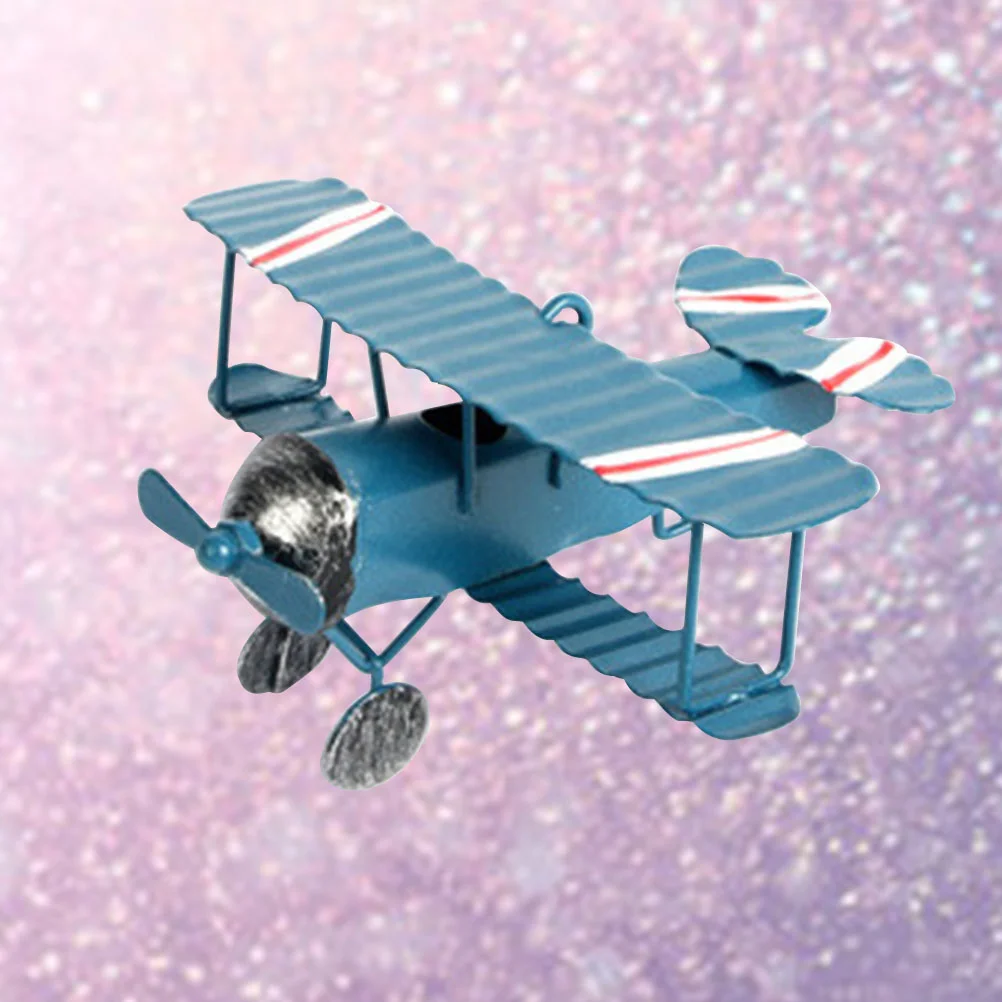 Biplane Model Statue Vintage Decor Pendant Toys Office Desk Decorations Blue Retro
Biplane Model Statue Vintage Decor Pendant Toys Office Desk Decorations Blue Retro