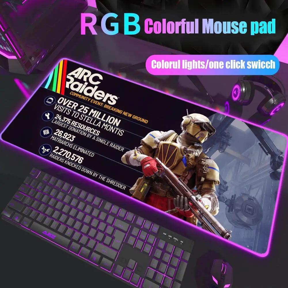ARC Raiders Коврик для мыши Gamer Rgb Настольный коврик Подсветка Светодиодный коврик для мыши Настройка игровых аксессуаров Настольный коврик Большой коврик для мыши Подсветка
ARC Raiders Коврик для мыши Gamer Rgb Настольный коврик Подсветка Светодиодный коврик для мыши Настройка игровых аксессуаров Настольный коврик Большой коврик для мыши Подсветка