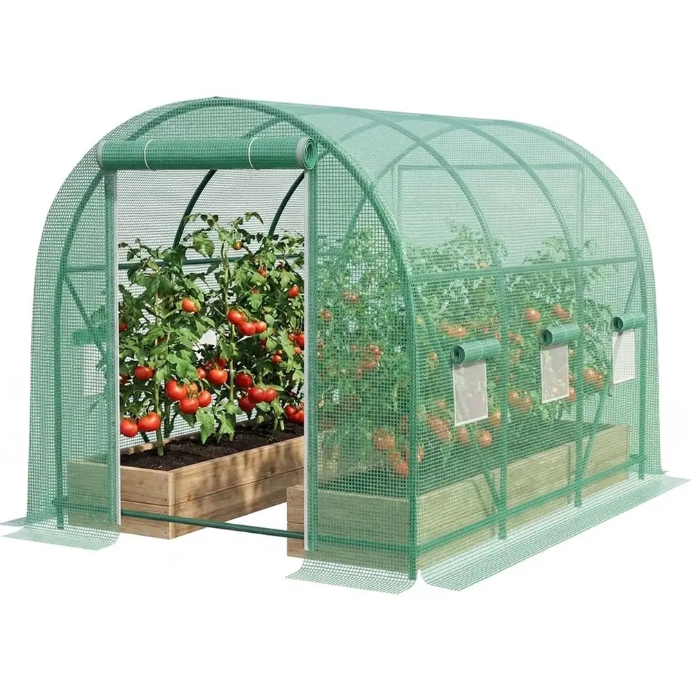 10×7×7 T Greenhouses or OutdoHeavy Duty, Large Walk in Green Houses or Outside with 6 Ventilated Mesh Windows & Roll-up Door & R
10×7×7 T Greenhouses or OutdoHeavy Duty, Large Walk in Green Houses or Outside with 6 Ventilated Mesh Windows & Roll-up Door & R