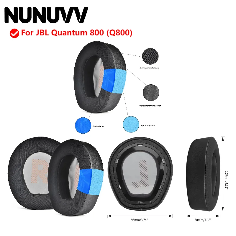 Replacement Earpads for JBL Quantum 800 (Q800) Earmuffs Ultra-soft Sponge Cushion Cover Repair Parts Headphone
Replacement Earpads for JBL Quantum 800 (Q800) Earmuffs Ultra-soft Sponge Cushion Cover Repair Parts Headphone
