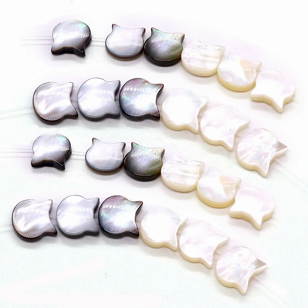 Cute Natural Shell Bead Mother-of-pearl Shells Cat Beads for Jewelry Making Kitten Bead DIY Necklace Earrings Accessories Crafts
Cute Natural Shell Bead Mother-of-pearl Shells Cat Beads for Jewelry Making Kitten Bead DIY Necklace Earrings Accessories Crafts