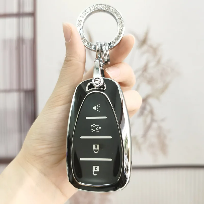 For Chevrolet Chevy Malibu Camaro Cruze Traverse Sonic Volt Bolt Equinox 4/5 Buttons TPU Car Key Case Cover Shell WIth Keychain
For Chevrolet Chevy Malibu Camaro Cruze Traverse Sonic Volt Bolt Equinox 4/5 Buttons TPU Car Key Case Cover Shell WIth Keychain