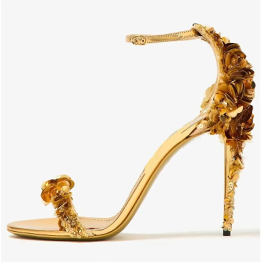 Women's Summer New Fashion Slim High Heel Sequin Sandals Sexy Open Teeth Banquet Party Wedding Show Women's Large Sandals
Women's Summer New Fashion Slim High Heel Sequin Sandals Sexy Open Teeth Banquet Party Wedding Show Women's Large Sandals