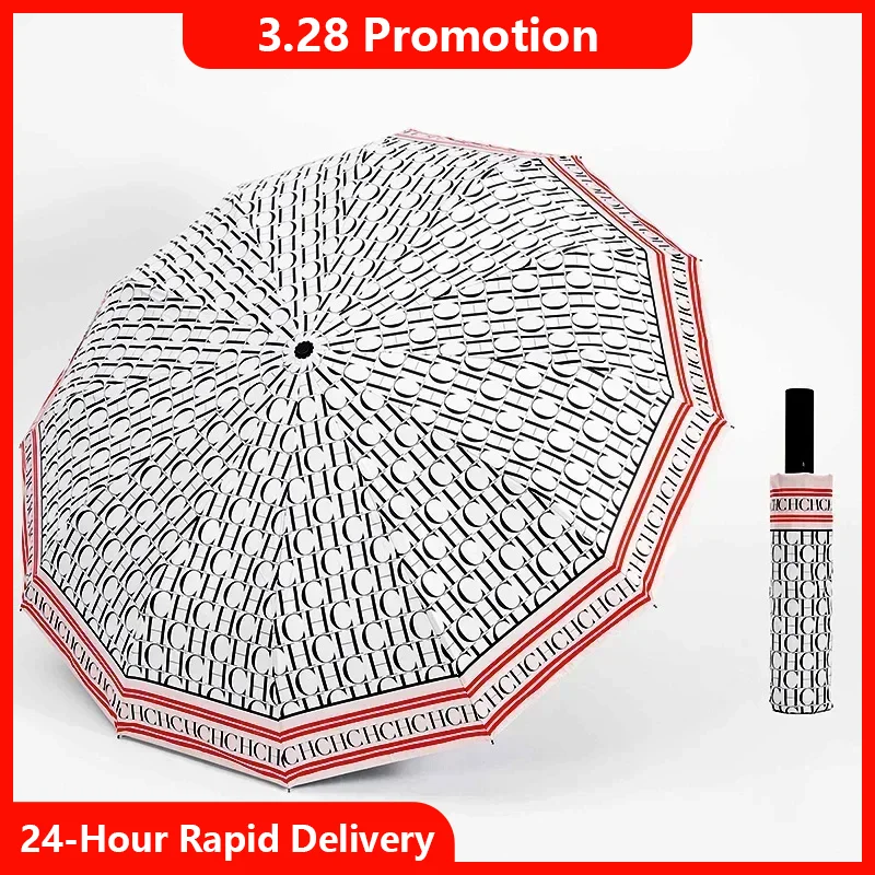 CH Medium High Quality Brand Umbrella 2025 Fashion Design New Trend Raingear Fashion Versatile Premium Umbrella
CH Medium High Quality Brand Umbrella 2025 Fashion Design New Trend Raingear Fashion Versatile Premium Umbrella