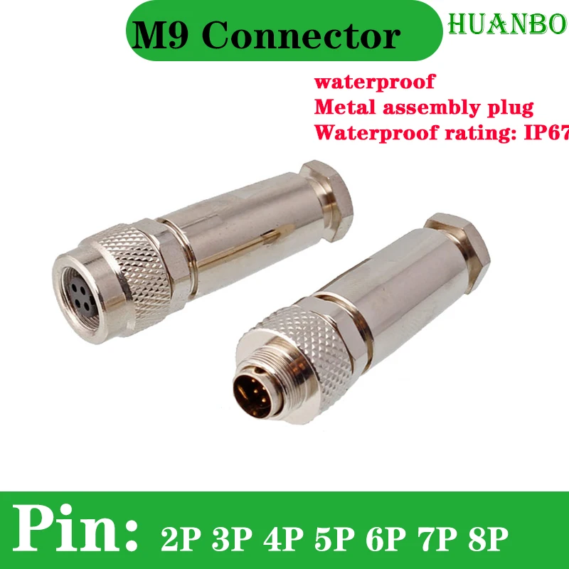 M9 Metal Assembly Plug2 3 4 5 6 7 8-Core Male Head Female Small Waterproof Plug Connector Straight Bent Pin Pass Type
M9 Metal Assembly Plug2 3 4 5 6 7 8-Core Male Head Female Small Waterproof Plug Connector Straight Bent Pin Pass Type