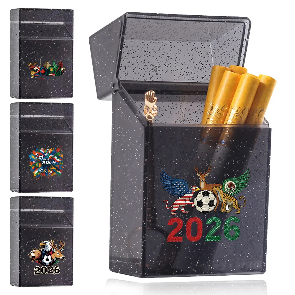 Black Glitter Flip Lid Cigarette Case Dustproof Moisture-Proof Anti-Squash Smoking Protective Box World 2026 Pattern
Black Glitter Flip Lid Cigarette Case Dustproof Moisture-Proof Anti-Squash Smoking Protective Box World 2026 Pattern